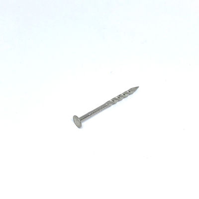 दरवाजे के लिए 1.83X32MM ट्विस्ट शंक 304 स्टेनलेस स्टील फ्लैट हेड नाखून